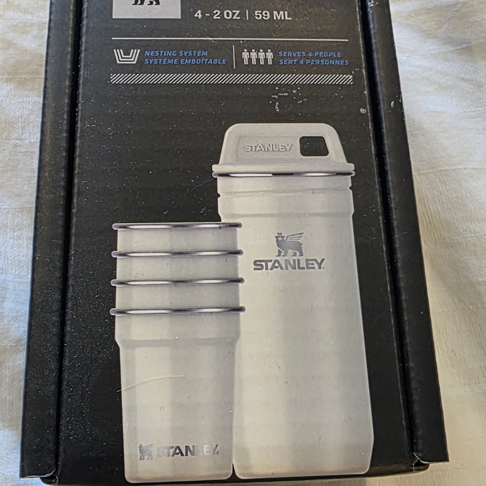 Stanley White  Nesting Shot Glass Set - Stainless 4-Pack - Picture 2 of 3